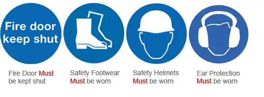 What Do Blue Health And Safety Signs Mean